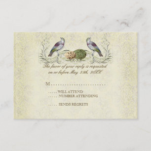 Vingar av Kärlek OSA Response Card - Cream Tan Kort