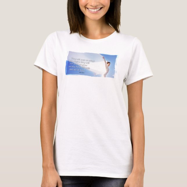 Vingar av örnar t shirt (Framsida)