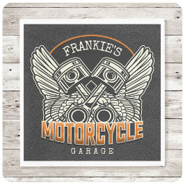 Vingar-Biker för motorcykelsäkring med eget namn Pappersservett