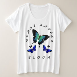 Vingar: Bredbar design för fjärilsinspirerade kvin T Shirt