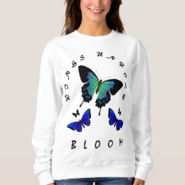 Vingar: Bredbar design för fjärilsinspirerade kvin T Shirt