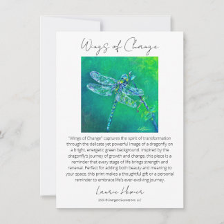 Vingar för ändringsartikelkort anteckningskort