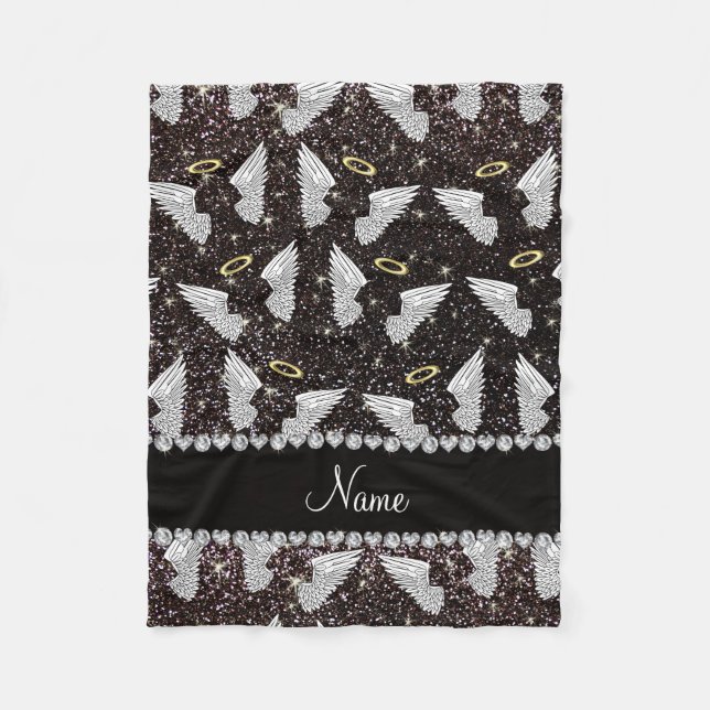 Vingar för ängel för glitter för fleecefilt (Framsidan)