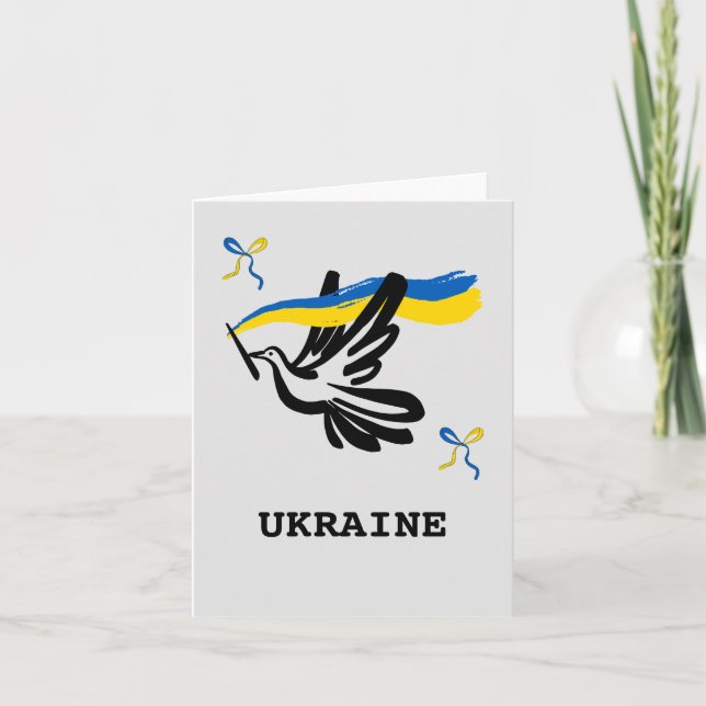 Vingar för fred: Ukraina-kupongkort Kort (Framsida)