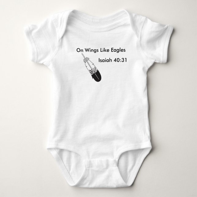 Vingar gillar örnar, bebis tröja (Framsida)