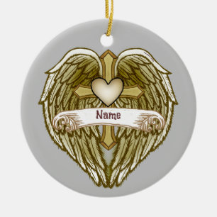 Vingar Heart Christian Kor ornament