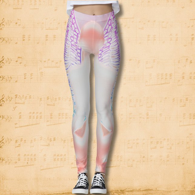 Vingar i Hälsa: Angelilliinspirerat läkningsområde Leggings (Skapare uppladdad)