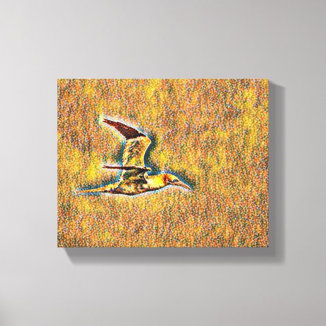 Vingar i Harmony: Fåglar på öppet Himmel" Canvastryck (Framsida)