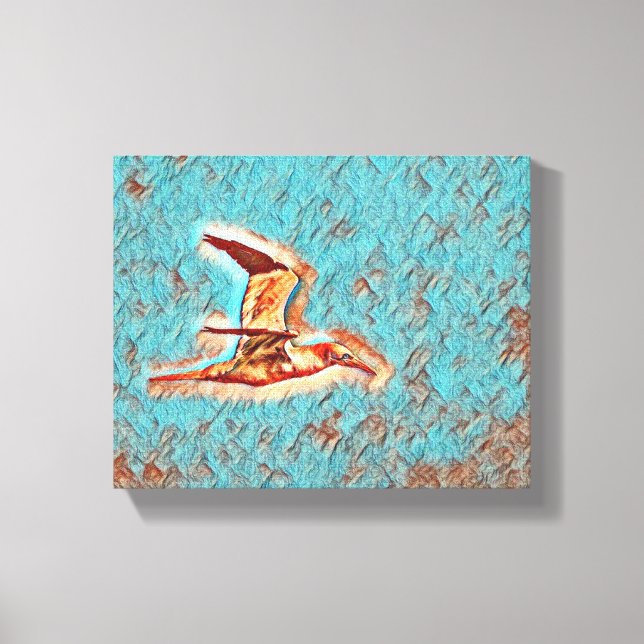 Vingar i Harmony: Fåglar på öppet Himmel" Canvastryck (Framsida)