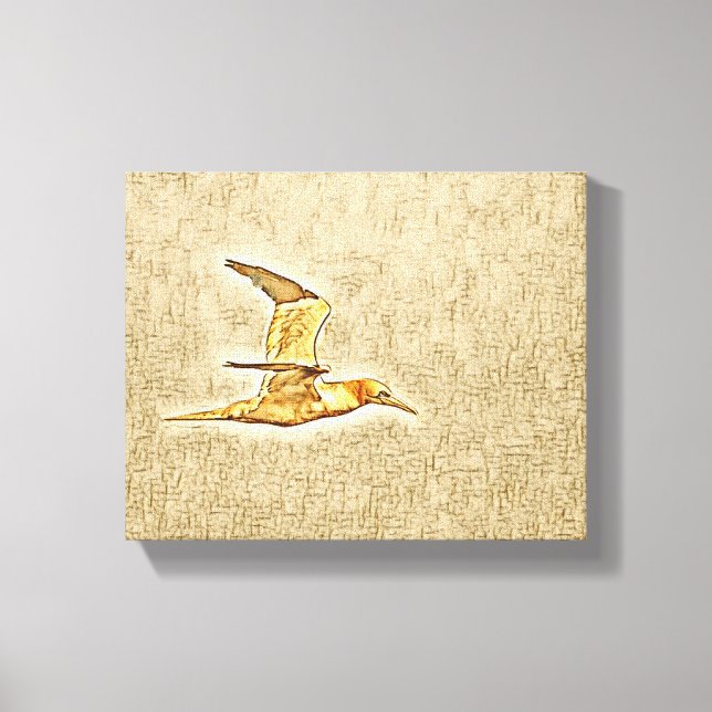 Vingar i Harmony: Fåglar på öppet Himmel" Canvastryck (Framsida)