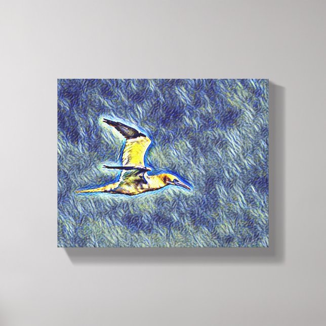 Vingar i Harmony: Fåglar på öppet Himmel" Canvastryck (Framsida)