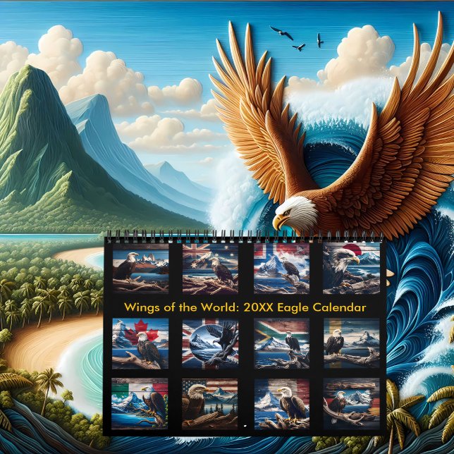 Vingar i världen: 2025/2026 års Eagle-kalender Kalender (Skapare uppladdad)