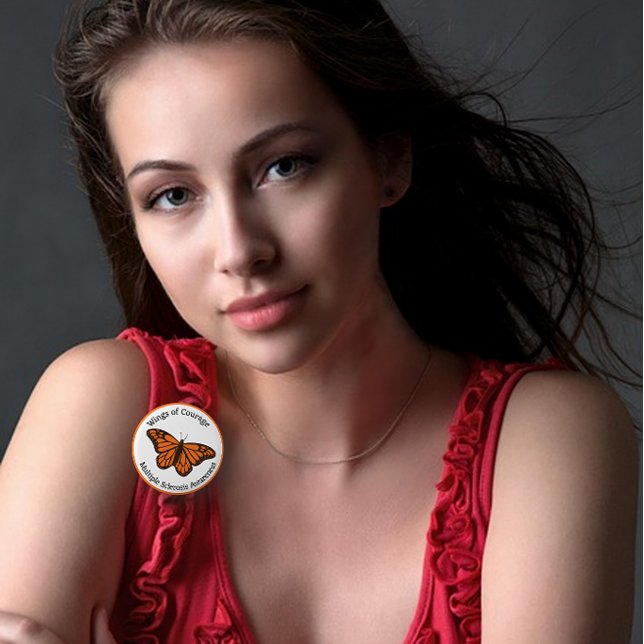 Vingar, medvetandegörande om Många-skleros Knapp (Skapare uppladdad)