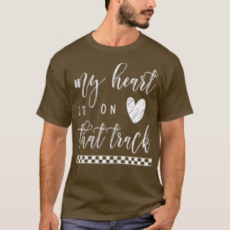 Vingar mitt hjärta på det där spår-motocross-BMX T Shirt