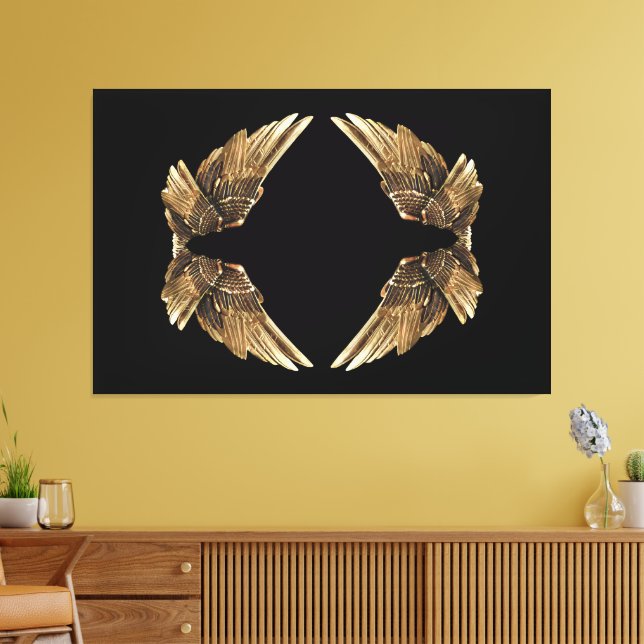 Vingar Motstående mot varandra-bild som skrivs ut  Canvastryck (Insitu (Vardagsrum))