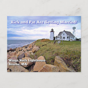 Vingar Nacke fyr, Massachusetts vykort