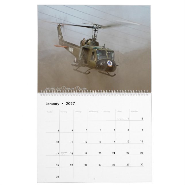 Vingar- och rotorluftmuseum 2014 kalender (Jan 2027)