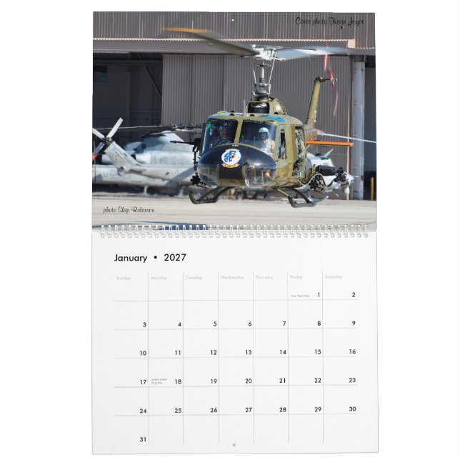 Vingar- och rotorluftmuseum kalender (Jan 2027)