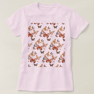Vingar of Beauty: Women's Butterfly Print T-Shirt