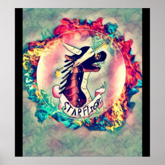 Vingar of Dragon Fire Starflight Graphic Poster
