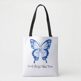 "Vingar of Elegance: Fluttering Beauty Tote" Tygkasse