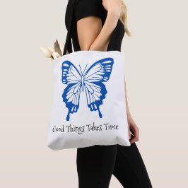 "Vingar of Elegance: Fluttering Beauty Tote" Tygkasse
