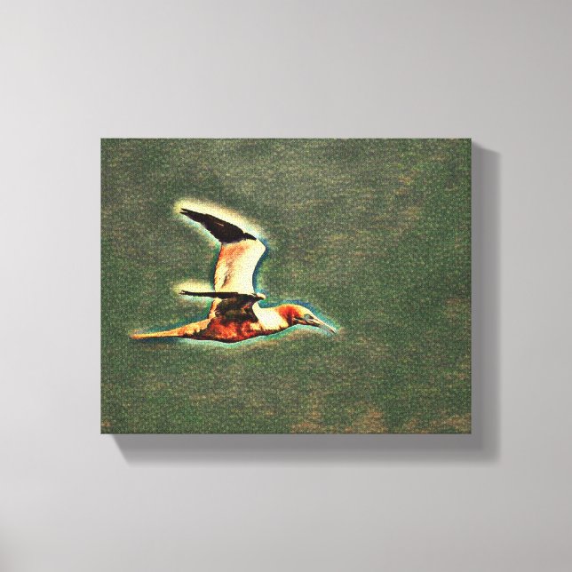 "Vingar of Harmony: Birds in Open Himmel" Canvastryck (Framsida)