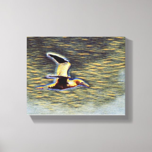 "Vingar of Harmony: Birds in Open Himmel Canvastryck (Framsida)