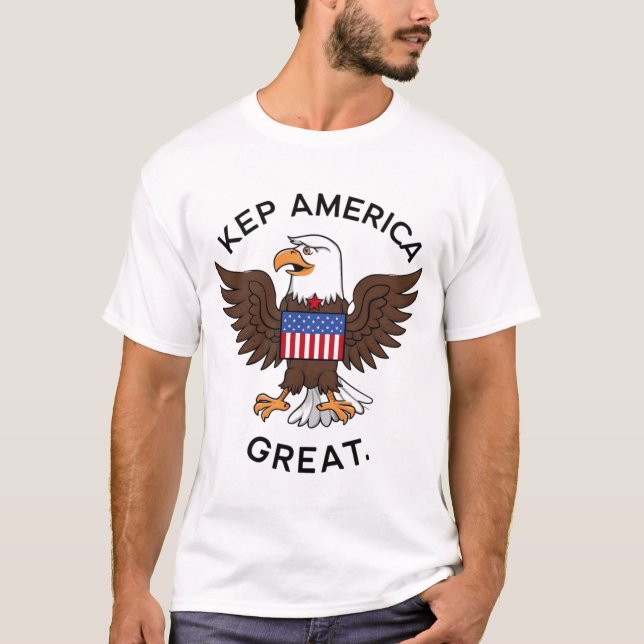 "Vingar of Liberty: Eagle Tribute" T Shirt (Framsida)