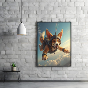 Vingar, öron och svansar tar flyg poster