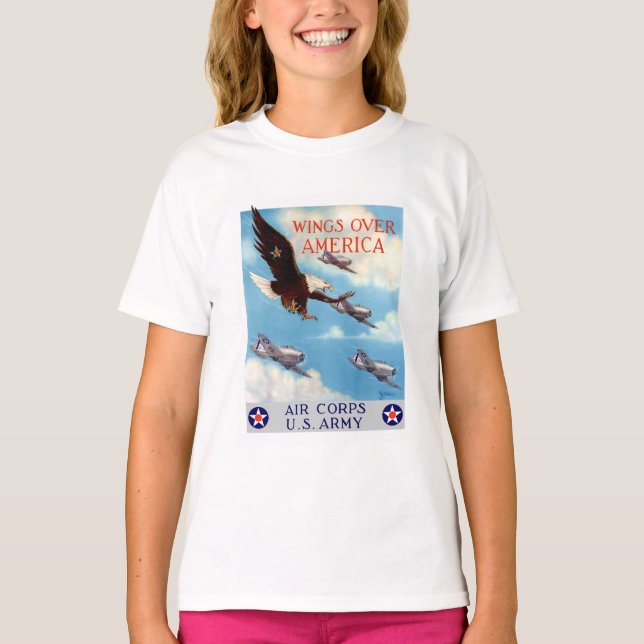Vingar över Amerika -- Luftkår Tee Shirt (Framsida)