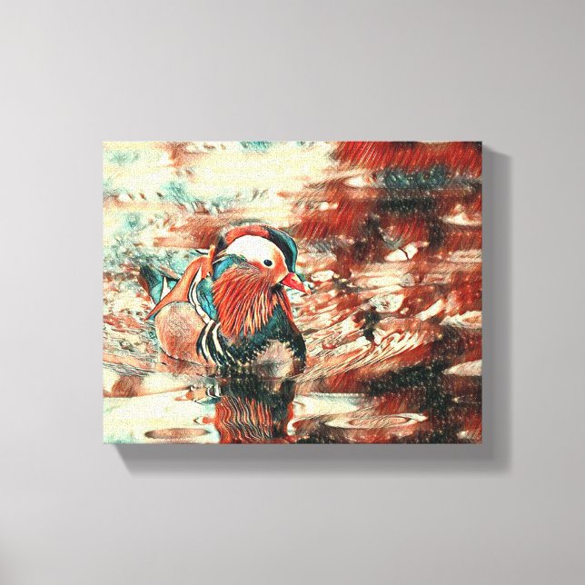 Vingar över dockan: Ett fredligt rymmande" Den här Canvastryck (Framsida)