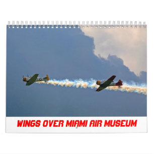 Vingar över kalender för Miami luftmuseum