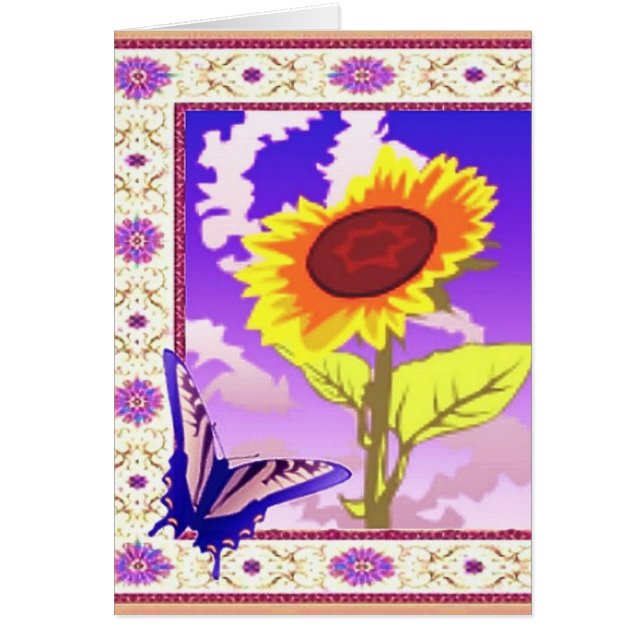 Vingar på Kärlek-kortet Hälsningskort (Framsidan)