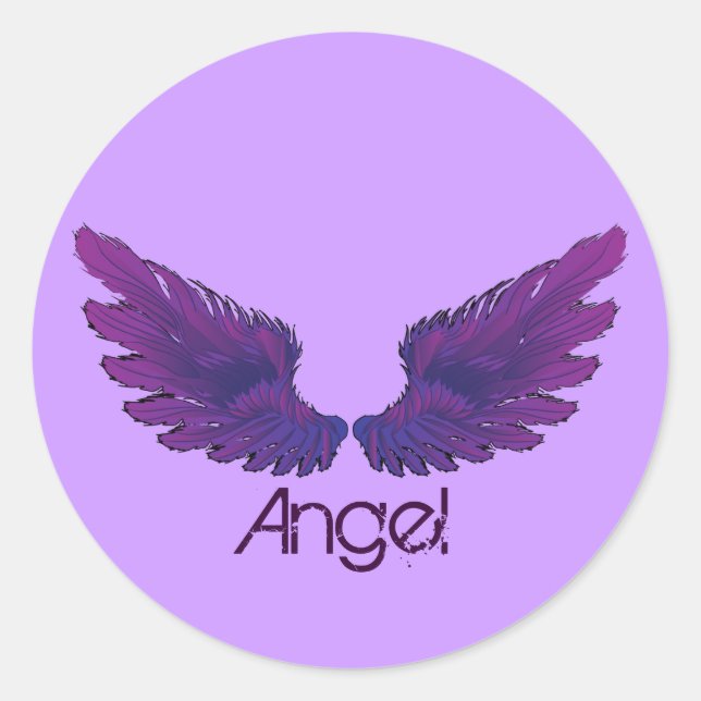 Vingar Runt Klistermärke (Framsida)