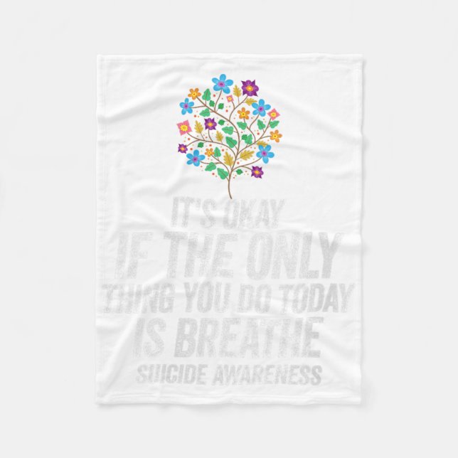 Vingar sig bra om det enda Sak du gör i dag är Fleecefilt (Framsidan)