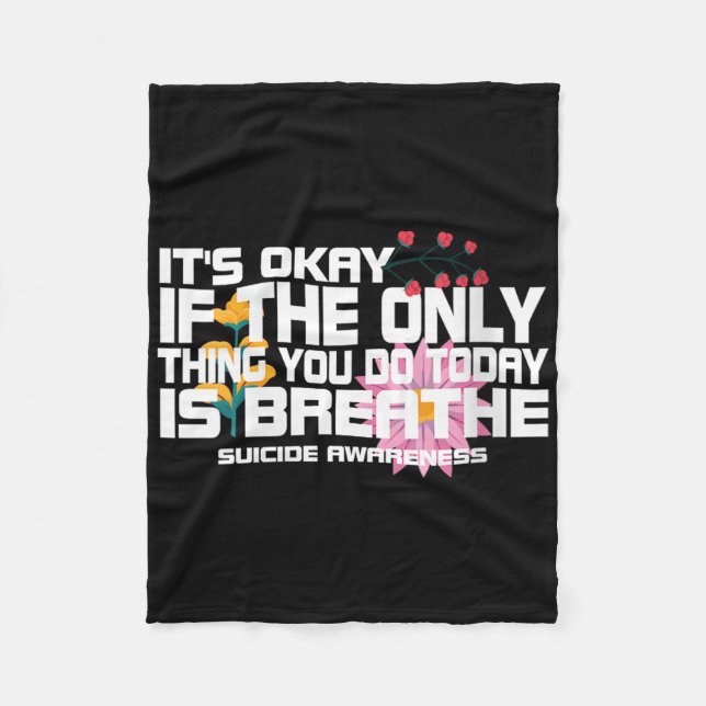 Vingar sig bra om det enda Sak du gör i dag är Fleecefilt (Framsidan)