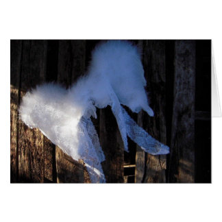 Vingar & snöre - tomt kort