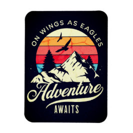 Vingar som Eagles Äventyr väntar vid Vintagen Stil Magnet