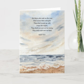 Vingar som Eagles Christian Bible Verse Card Tack Kort