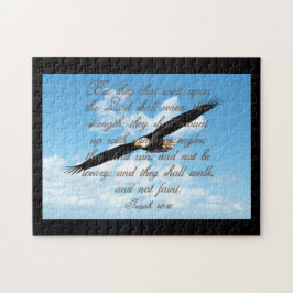 Vingar som Eagles, Isaiah 40:31 Christian Bible Pussel