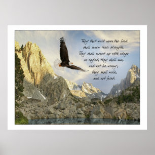 Vingar som Eagles Isaiah 40:31 Poster