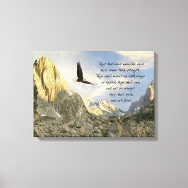 Vingar som Eagles Isaiah 4o Canvastryck