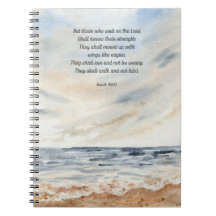 Vingar som Eagles Isaiah Bible Verse Notebook