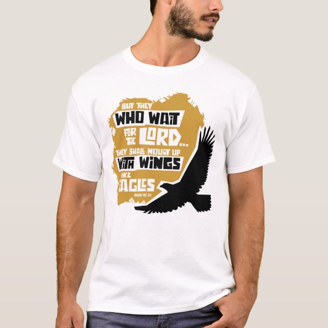 Vingar som Eagles T Shirt (Framsida)