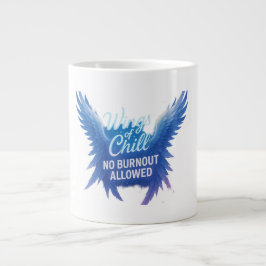 Vingar till Chill Mugg - ingen burnout tillät kaff Jumbo Mugg