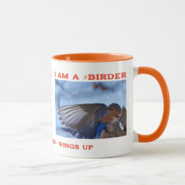 Vingar Up Östra Bluebird Birder Mugg