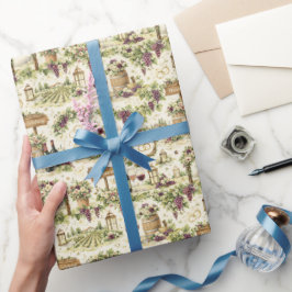 Vingård Bröllopsvattenfärg Mönster Presentpapper