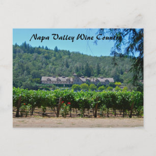 Vingård för Napa Valley vinland Vykort