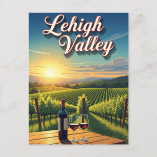 Vingård i Lehigh Valley Pennsylvania Resor Vykort